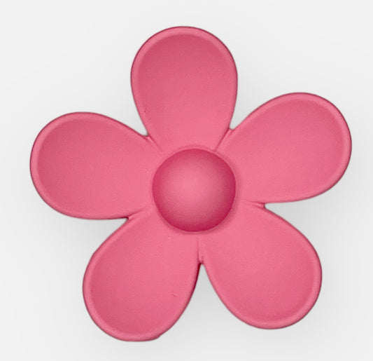 Flower Claw Clip- Hot Pink