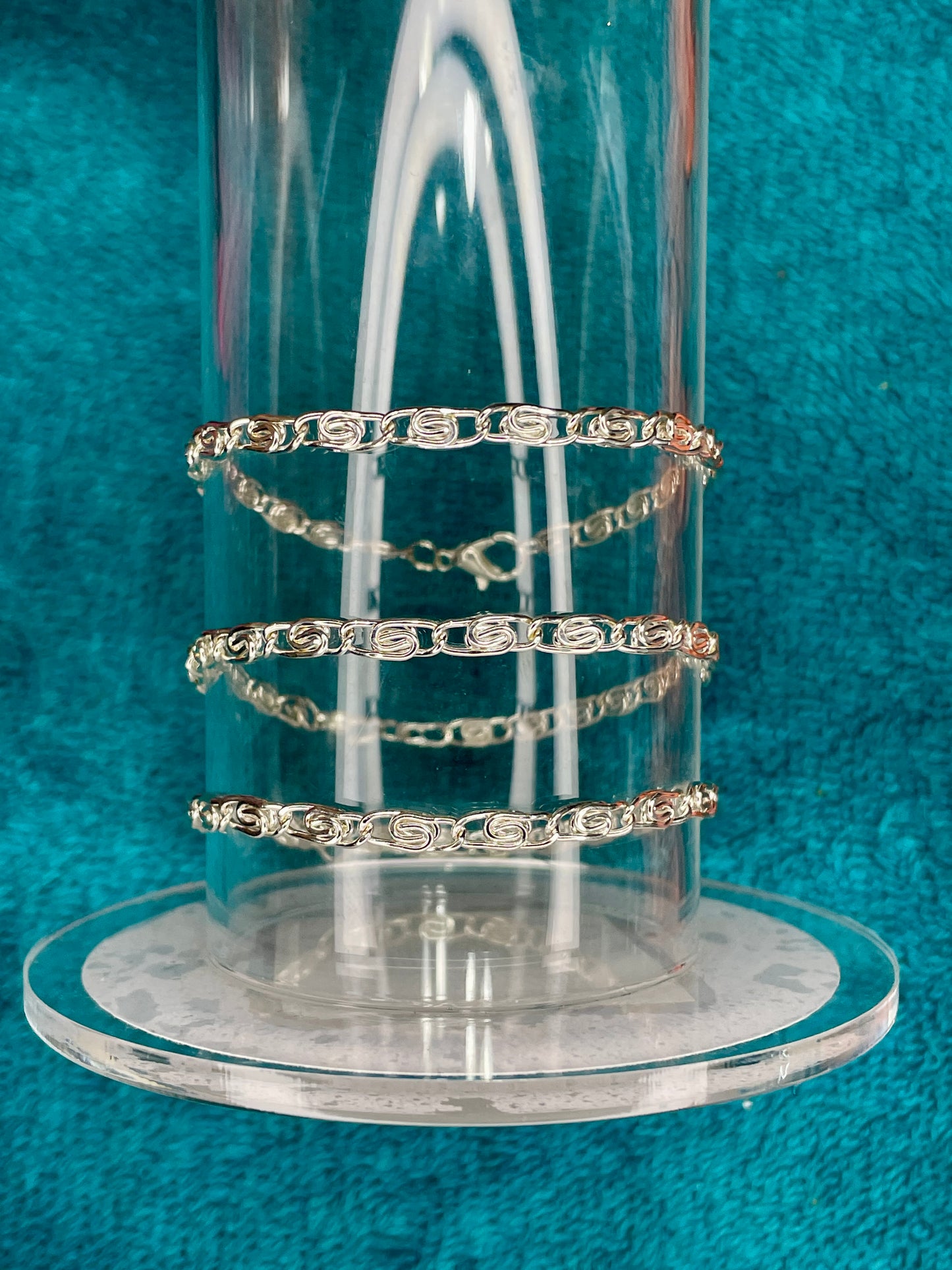 Silver Wire Wrap Bracelet (1pc)
