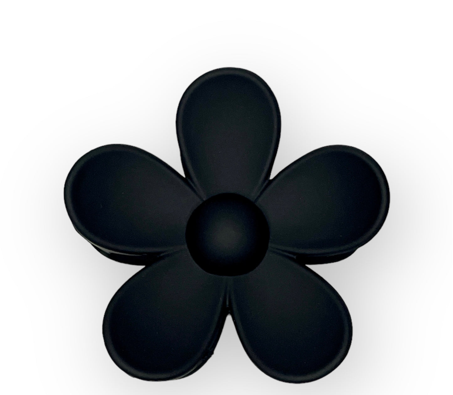 Flower Claw Clip- Black