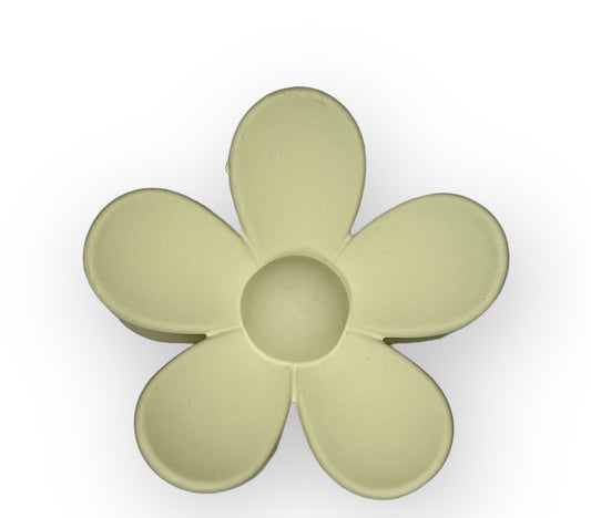 Flower Claw Clip- Ivory
